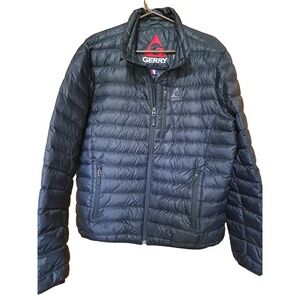 Gerry Men's Black Fillpower 650 Lightweight Waterproof Down Puffer Jacket  LARGE